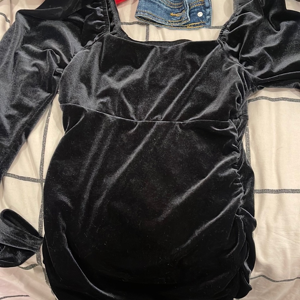 velvet body con dress